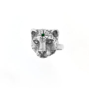 Anillo Jaguar Incansable|ジャガーのリング(シルバー・スワロフスキー)