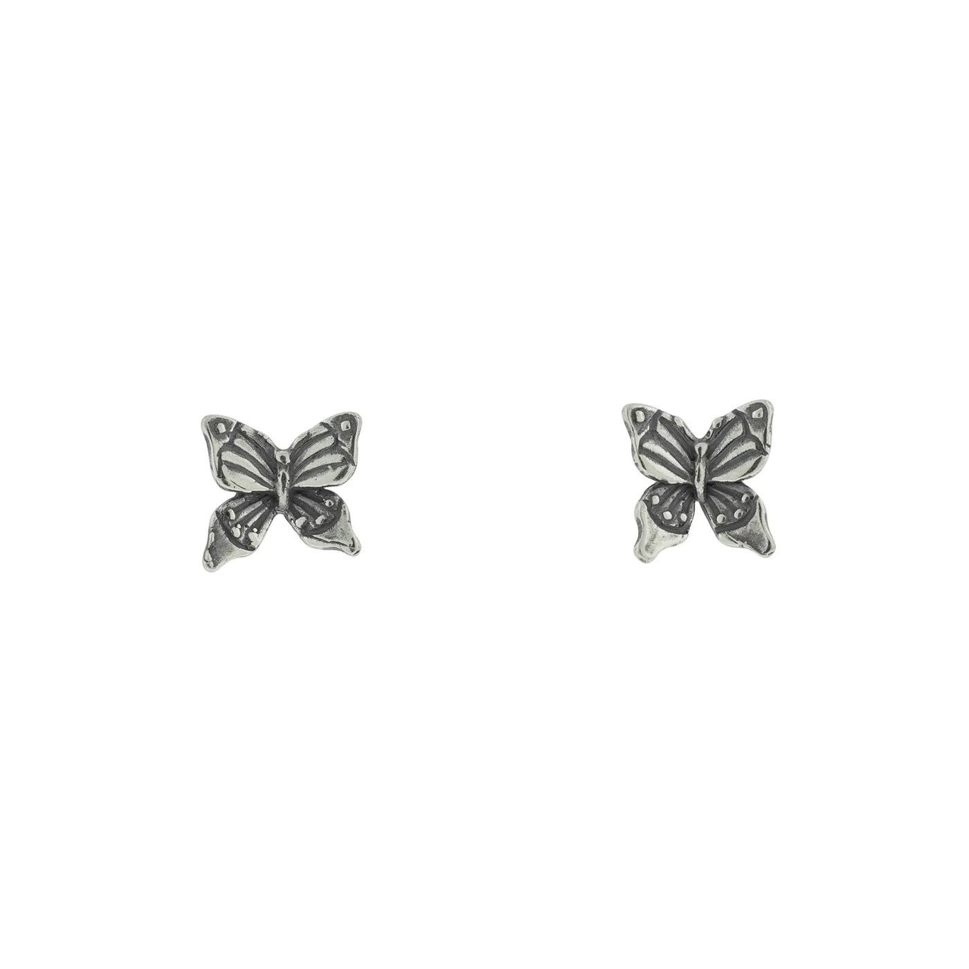 BROQUELES LIBRES MARIPOSAS｜蝶のピアス（シルバー）