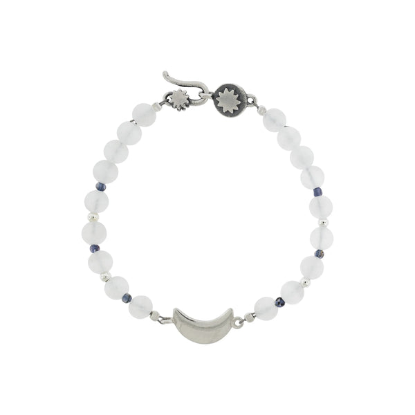 Pulsera Luna brillante｜三日月のブレスレット（シルバー・セレナイト・天然石）