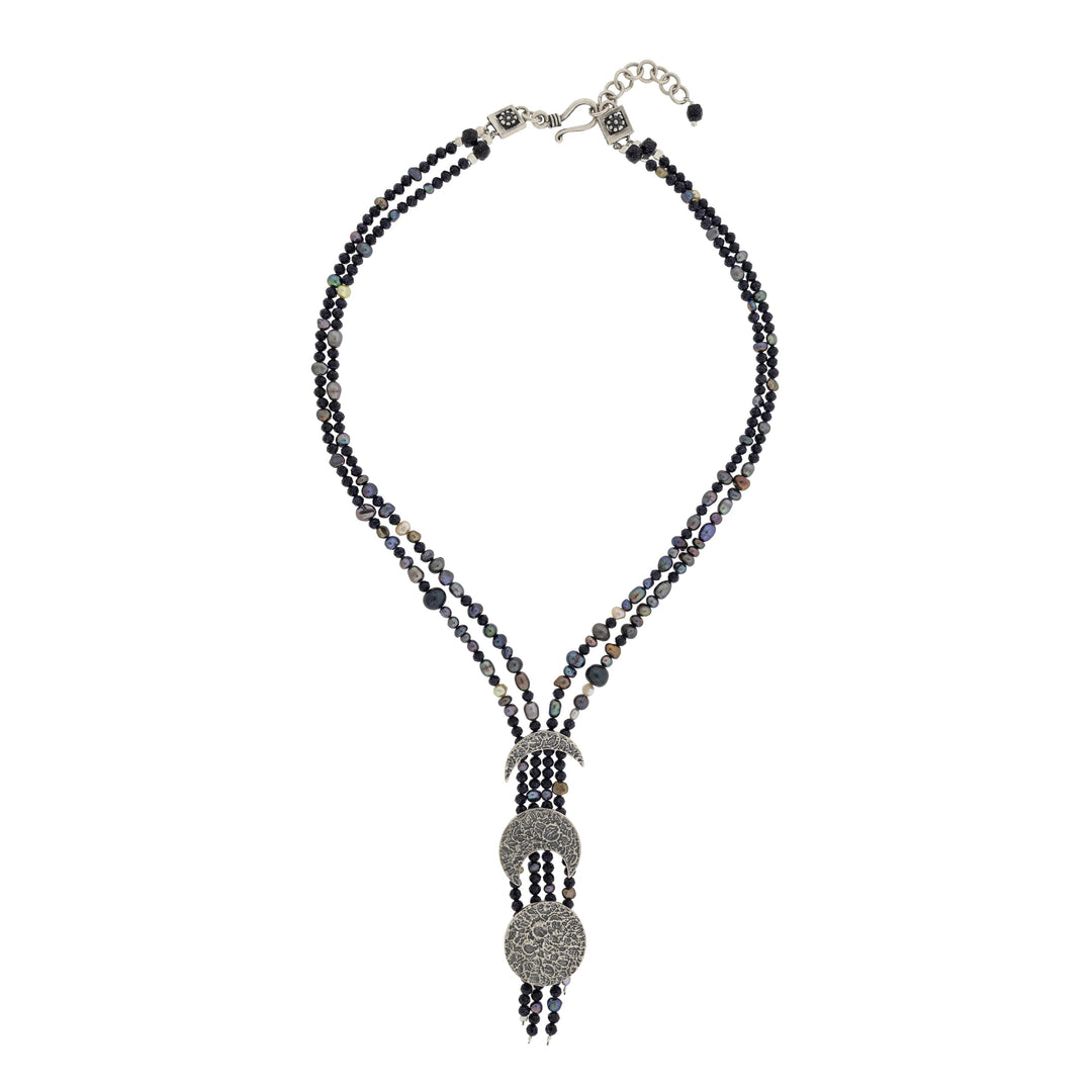 Collar fases de la Luna｜月の満ち欠けのネックレス（シルバー