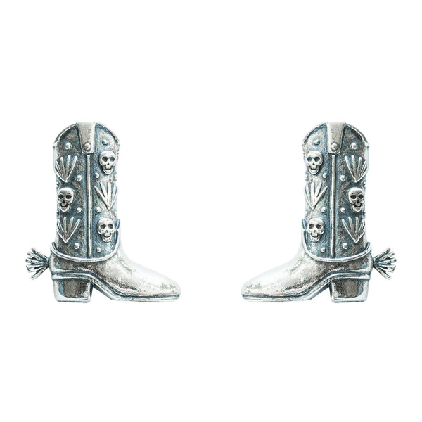 Aretes Al Ruedo｜カウボーイブーツのピアス（シルバー）