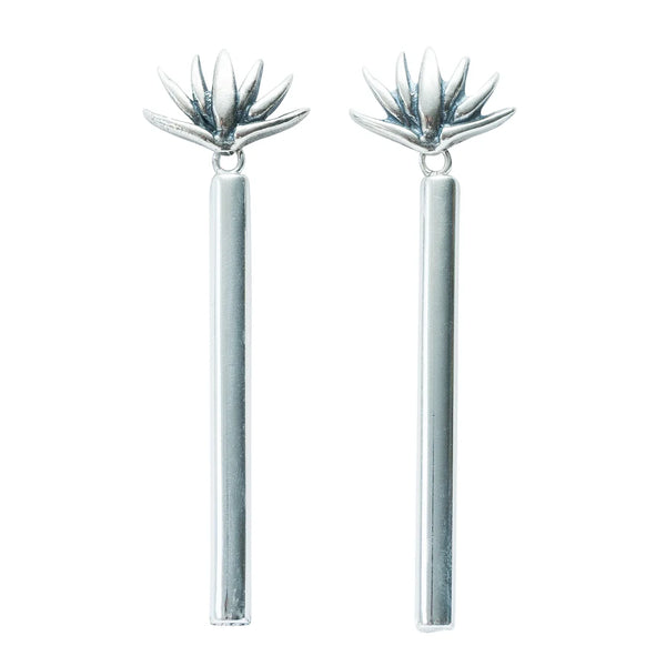 Aretes Maguey Sierra Negra｜アガベとバーのピアス（シルバー）