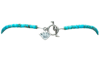 Collar Agave Menta｜アガベのネックレス（シルバー・ターコイズ・天然石）