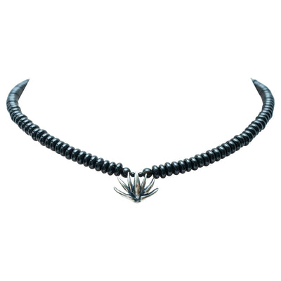 Collar Sombra de Agaves｜アガベのネックレス（シルバー・オニキス・天然石）