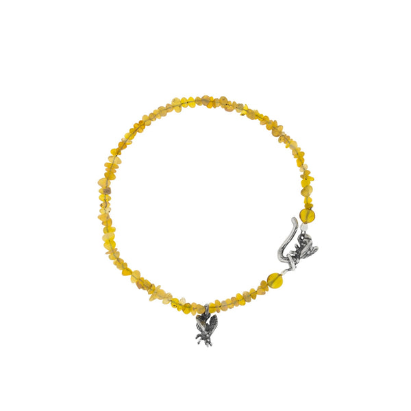 PULSERA ABEJITAS EN LA MIEL｜ミツバチとオパールのブレスレット（シルバー・オパール・天然石）