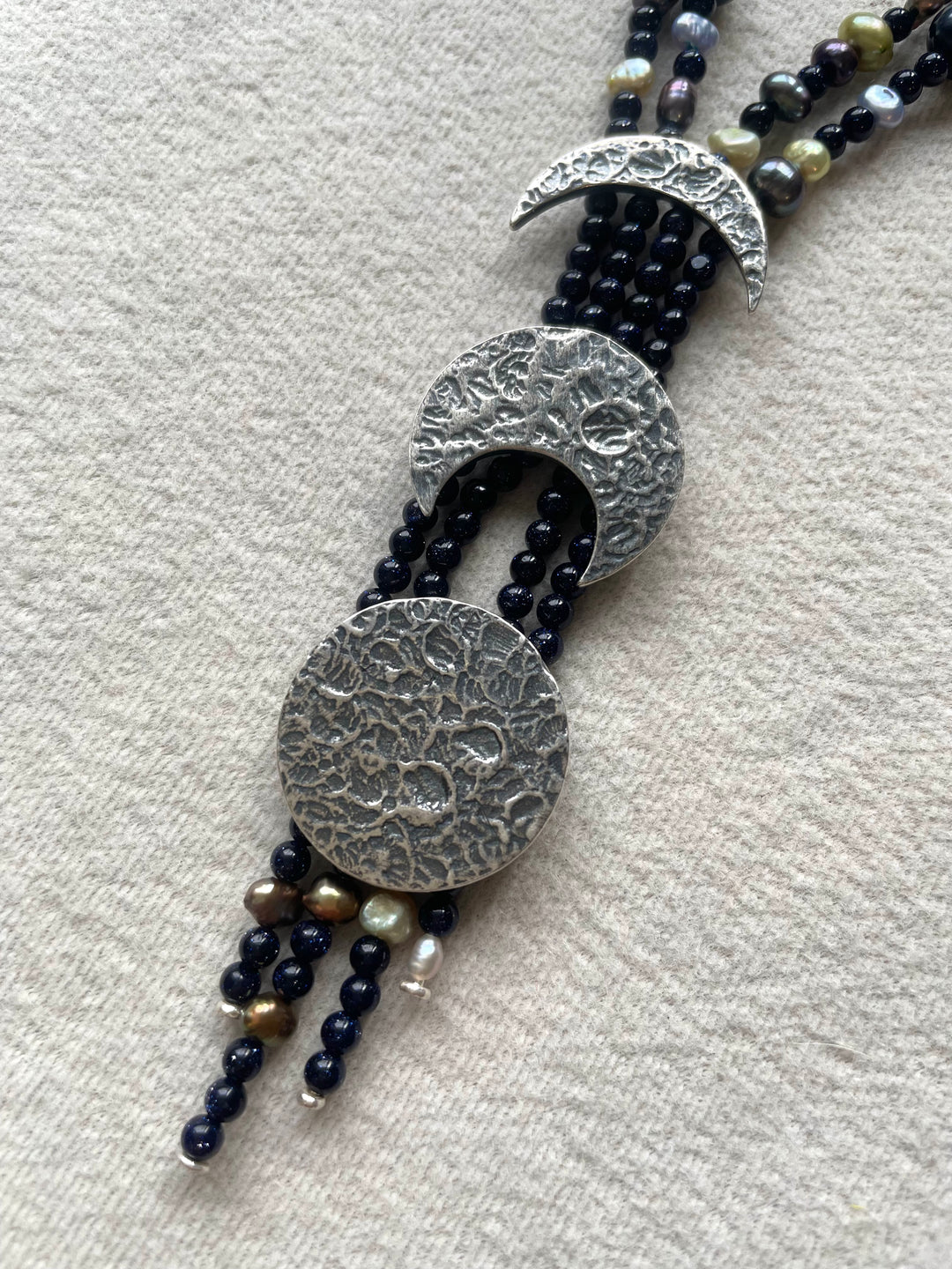 Collar fases de la Luna｜月の満ち欠けのネックレス（シルバー