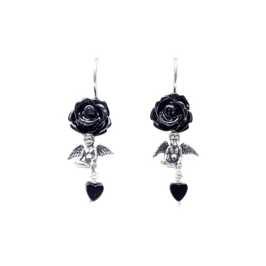 Aretes Alas de Querubín｜天使のピアス（シルバー・レジン）