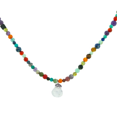 COLLAR MULTICOLOR｜天然石のネックレス（シルバー・マルチカラーストーン・天然石）